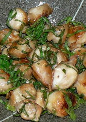 鶏三角の塩焼き、大葉ポン酢風味-レシピのメイン写真