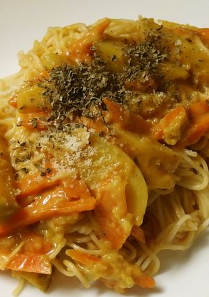 ＋野菜ジュースでヘルシーカレーそうめん-レシピのメイン写真