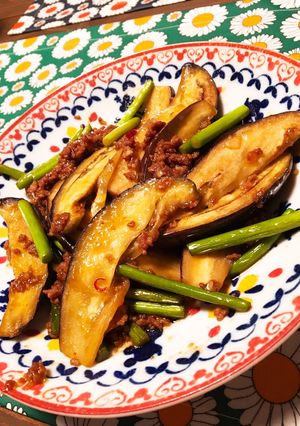 スパイス香る♪カレー麻婆ナス-レシピのメイン写真