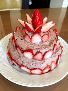 市販ロールケーキで簡単苺沢山4段ケーキ-レシピのメイン写真