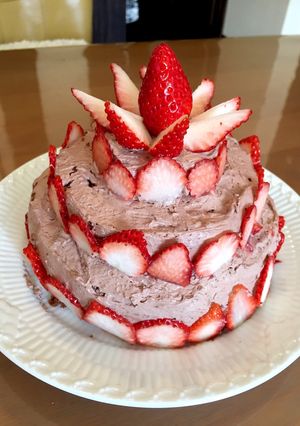 市販ロールケーキで簡単苺沢山4段ケーキ-レシピのメイン写真