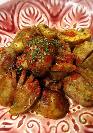 砂肝とマッシュルームのクミン＆カレー炒め-レシピのメイン写真
