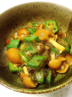 なめことオクラの岩のり&梅肉和え-レシピのメイン写真