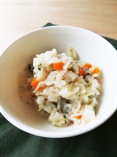 離乳食後期✱しらすとわかめの炊き込みご飯-レシピのメイン写真