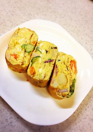 ポテサラ卵焼き-レシピのメイン写真