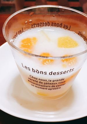 簡単混ぜるだけカルピス牛乳寒天ゼリー-レシピのメイン写真