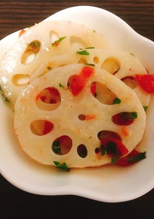 さっぱり美味しい☆蓮根の梅肉あえ-レシピのメイン写真