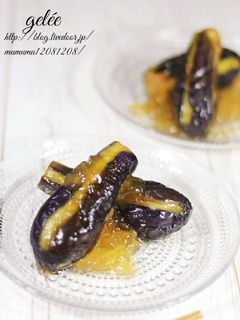 茄子の揚げ浸し・出汁ジュレかけ。-レシピのメイン写真