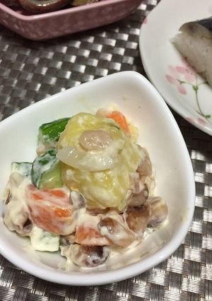 圧力鍋で作るとら豆のポテトサラダ-レシピのメイン写真