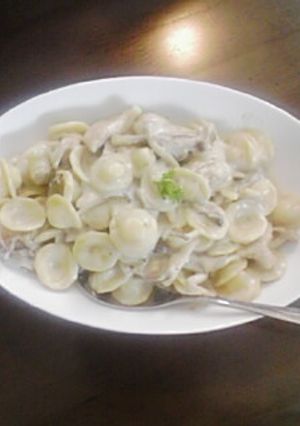 ショートパスタのクリームソース-レシピのメイン写真