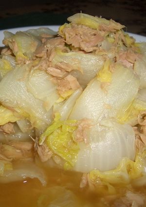 白菜とツナの蒸し煮-レシピのメイン写真