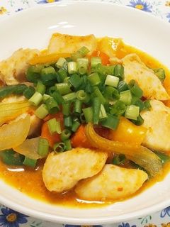 鶏むね肉のピリ辛ごま味噌炒め-レシピのメイン写真