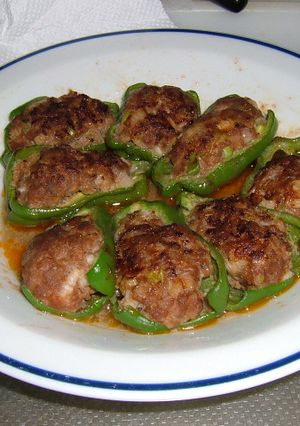 ピーマンの肉ずめ-レシピのメイン写真