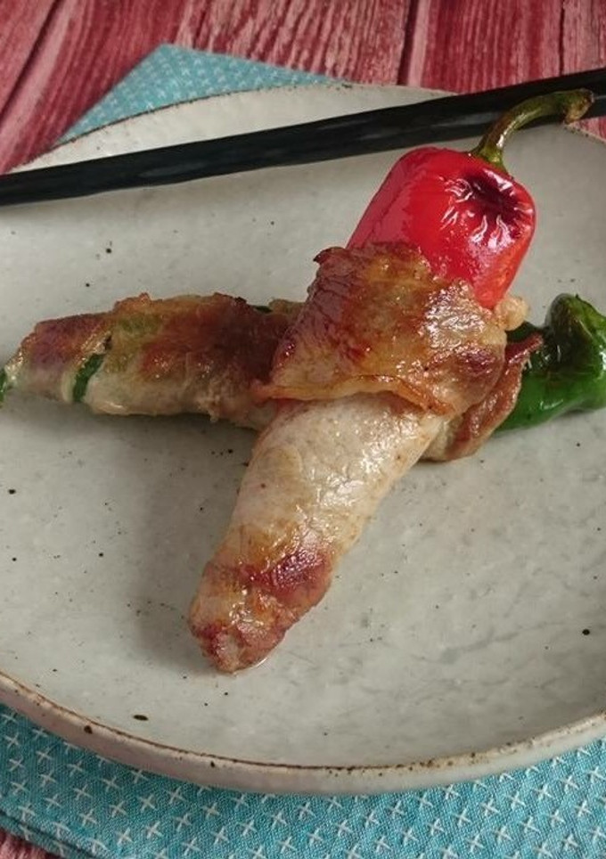 甘とうの豚肉巻き　青みかん-レシピのメイン写真