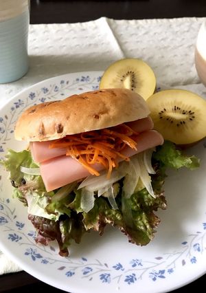 ベーグルサンド♫-レシピのメイン写真