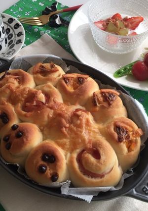 春よ恋 ♡ 手ごね 簡単 ちぎりパン-レシピのメイン写真