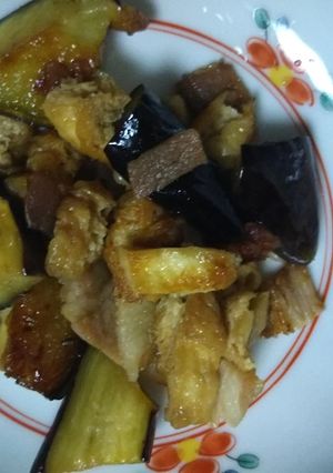 なすとベーコンとあげの酢醤油炒め-レシピのメイン写真