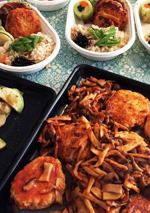 とりひき肉で豆腐ハンバーグ☆トマトソース-レシピのメイン写真