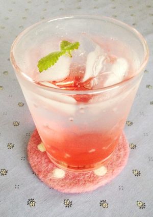 ♡つわり♡パープルクイーン炭酸梅ジュース-レシピのメイン写真