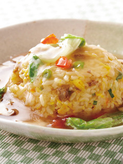 夏野菜たっぷり中華!あんかけ炒飯-レシピのメイン写真