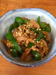 豚こまとピーマンの焼肉のたれ炒め*-レシピのメイン写真