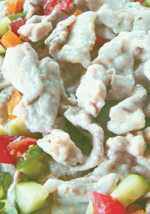 暑い日は豚焼しゃぶのゴマだれサラダ冷菜-レシピのメイン写真
