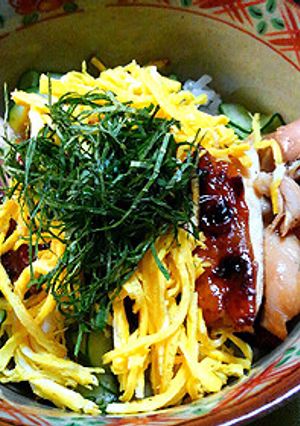 鶏照りちら丼-レシピのメイン写真