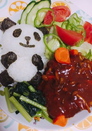 柔らか煮込みハンバーグプレート＾＾-レシピのメイン写真