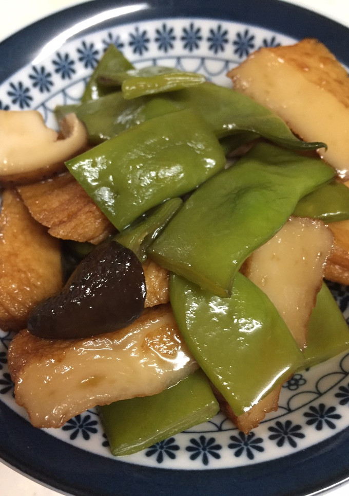 モロッコいんげんとさつま揚げのさっと煮-レシピのメイン写真