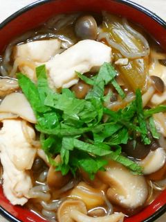 簡単♪鶏ささみとネギときのこ白滝の和風煮-レシピのメイン写真
