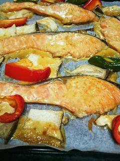 鮭の味噌マヨやき♪-レシピのメイン写真