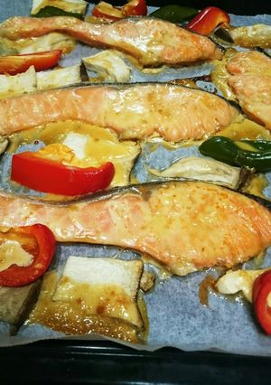 鮭の味噌マヨやき♪-レシピのメイン写真