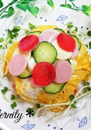 ＊水玉オムライス＊-レシピのメイン写真