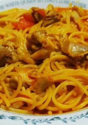 トマトのス~プスパゲッティー風パスタ。-レシピのメイン写真
