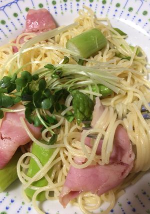 超簡単　アスパラベーコンパスタ-レシピのメイン写真