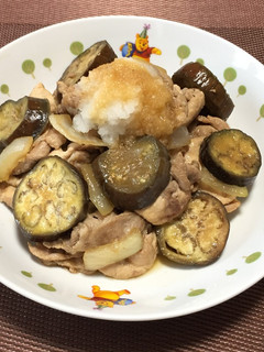 豚ロース切り落としとナスの大根おろし乗せ-レシピのメイン写真
