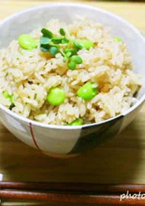 生姜と枝豆の炊き込みご飯-レシピのメイン写真