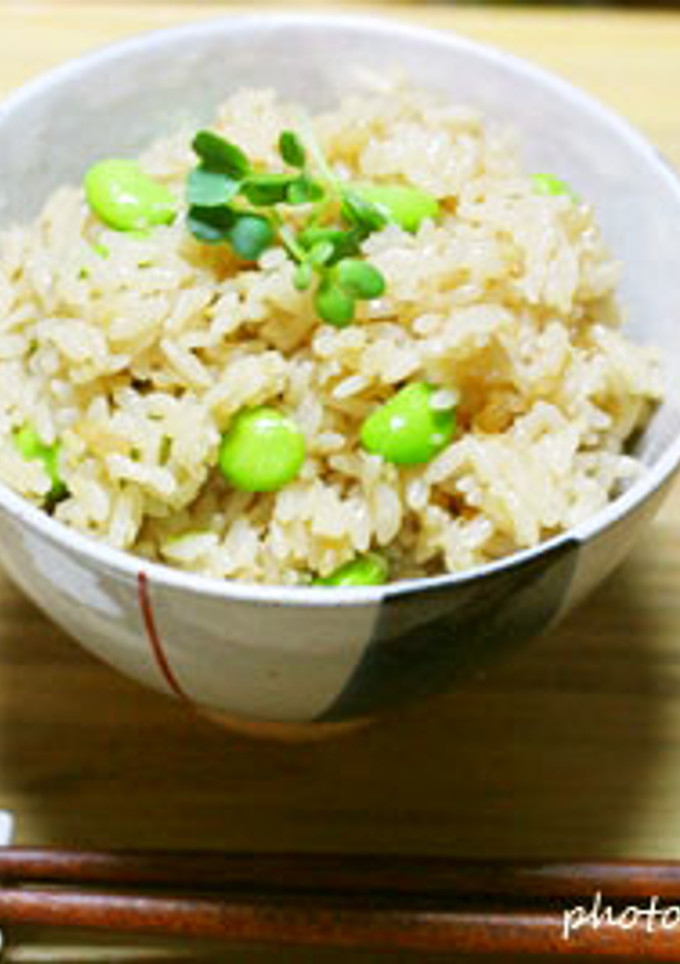 生姜と枝豆の炊き込みご飯-レシピのメイン写真