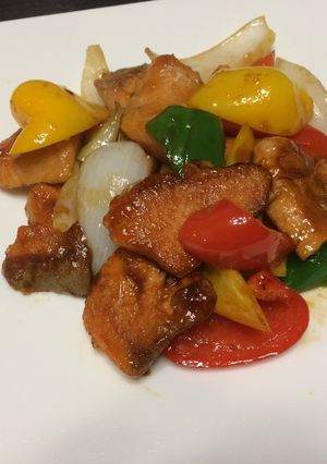 鮭とパプリカのバカタレ炒め-レシピのメイン写真