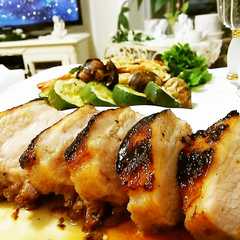 รูปของ ジューシー豚バラブロックオーブン焼き♪