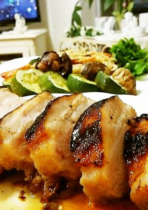 ジューシー豚バラブロックオーブン焼き♪-レシピのメイン写真
