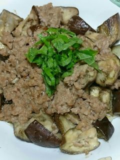 レンジで手抜き(*^^*)茄子のそぼろ煮-レシピのメイン写真