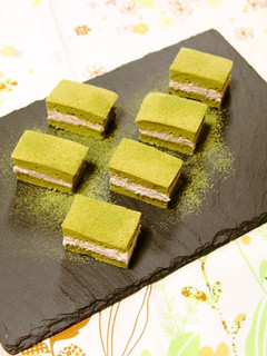 抹茶シフォン*いちごクリームサンド-レシピのメイン写真