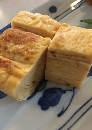 我が家のだし巻き卵（水出しの出汁使用）-レシピのメイン写真
