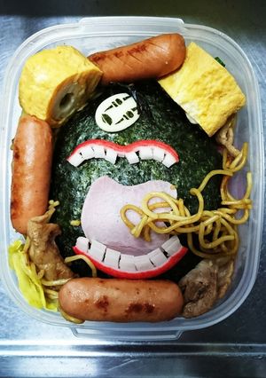 超絶ズボラのカオナシ弁当(´c_`)-レシピのメイン写真