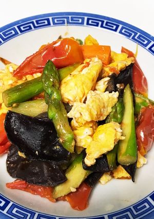 夏野菜の♡彩りオイスター炒め-レシピのメイン写真