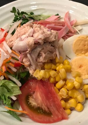 すぐに食べたい♡サラダうどん-レシピのメイン写真