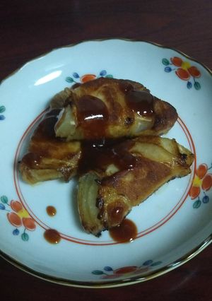 玉ねぎの豚肉巻き～にんにくトマトソース～-レシピのメイン写真