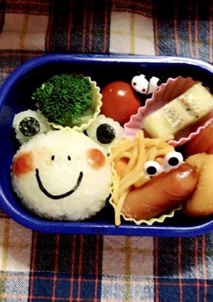 にっこりカエルさん弁当-レシピのメイン写真