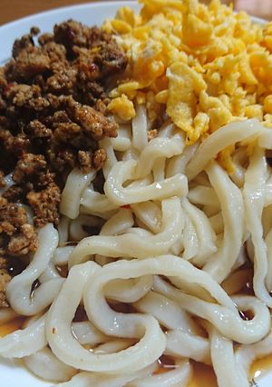 簡単おいしい☆鶏そぼろ冷やしうどん-レシピのメイン写真